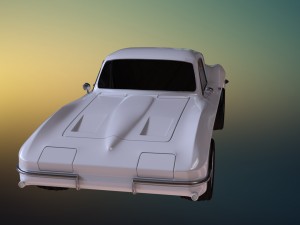 chevrolet corvette stingray 1964 3D Model