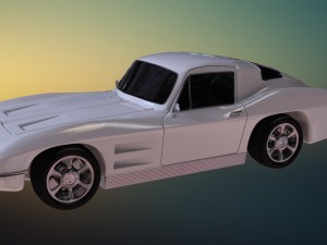 chevrolet corvette stingray 1964 3D Model