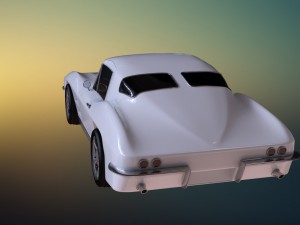 chevrolet corvette stingray 1964 3D Model