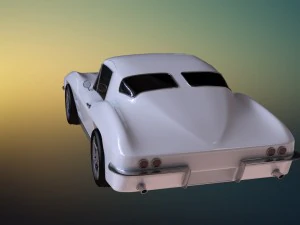 chevrolet corvette stingray 1964 3D Model