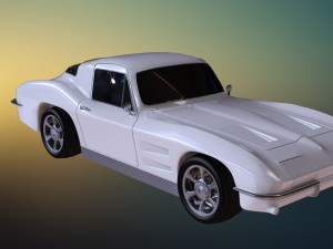 chevrolet corvette stingray 1964 3D Model