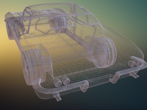 chevrolet corvette stingray 1964 3D Model