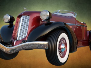 auburn speedster boattail 1934 3D Model