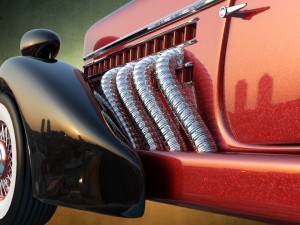 auburn speedster boattail 1934 3D Model