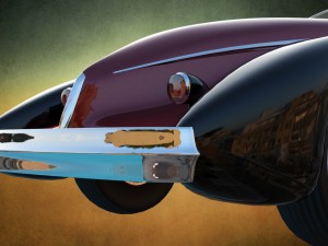 auburn speedster boattail 1934 3D Model