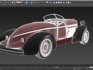 auburn speedster boattail 1934 3D Model