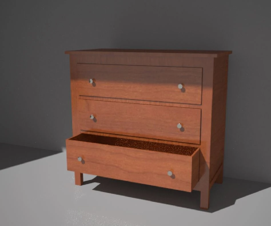 दराज 3D मॉडल .c4d .max .obj .3ds .fbx .stl .blend 