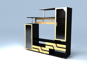 tv cabinet venice 3D Model