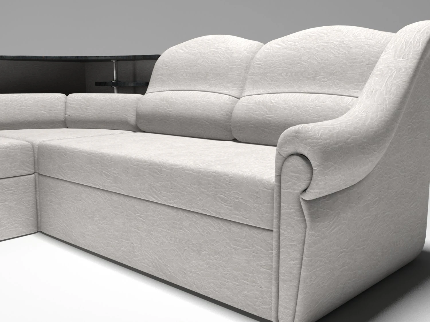 white skin sofa 3D Model .c4d .max .obj .3ds .fbx .stl .blend 