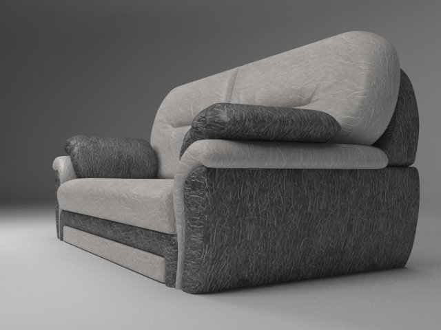 sofa breeze blackwhite skin 3D Model .c4d .max .obj .3ds .fbx .stl .blend 