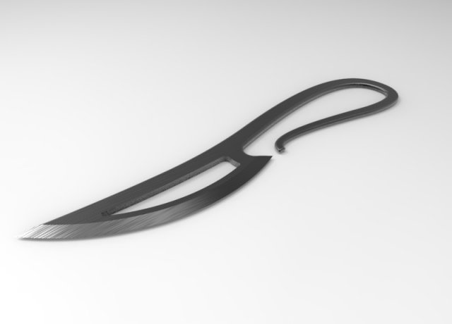 3d hand paint knife 3D Model in Other 3DExport