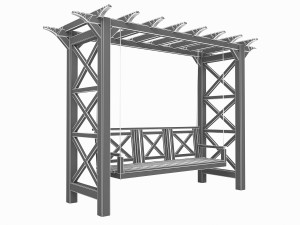 pergola swing Model 3D