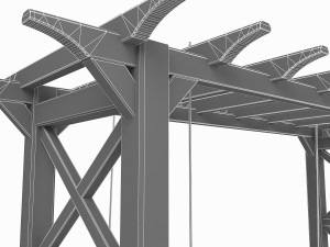 pergola swing Model 3D
