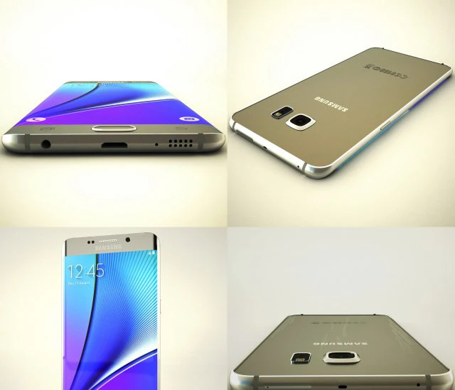 samsung galaxy s6 edge 3D Model .c4d .max .obj .3ds .fbx .stl .blend