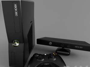 microsoft xbox 360 slim 3D Model