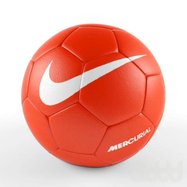 red ball nike 3D Model .c4d .max .obj .3ds .fbx .stl .blend 