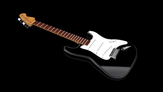 fender stratocaster Model 3D .c4d .max .obj .3ds .fbx .stl .blend 