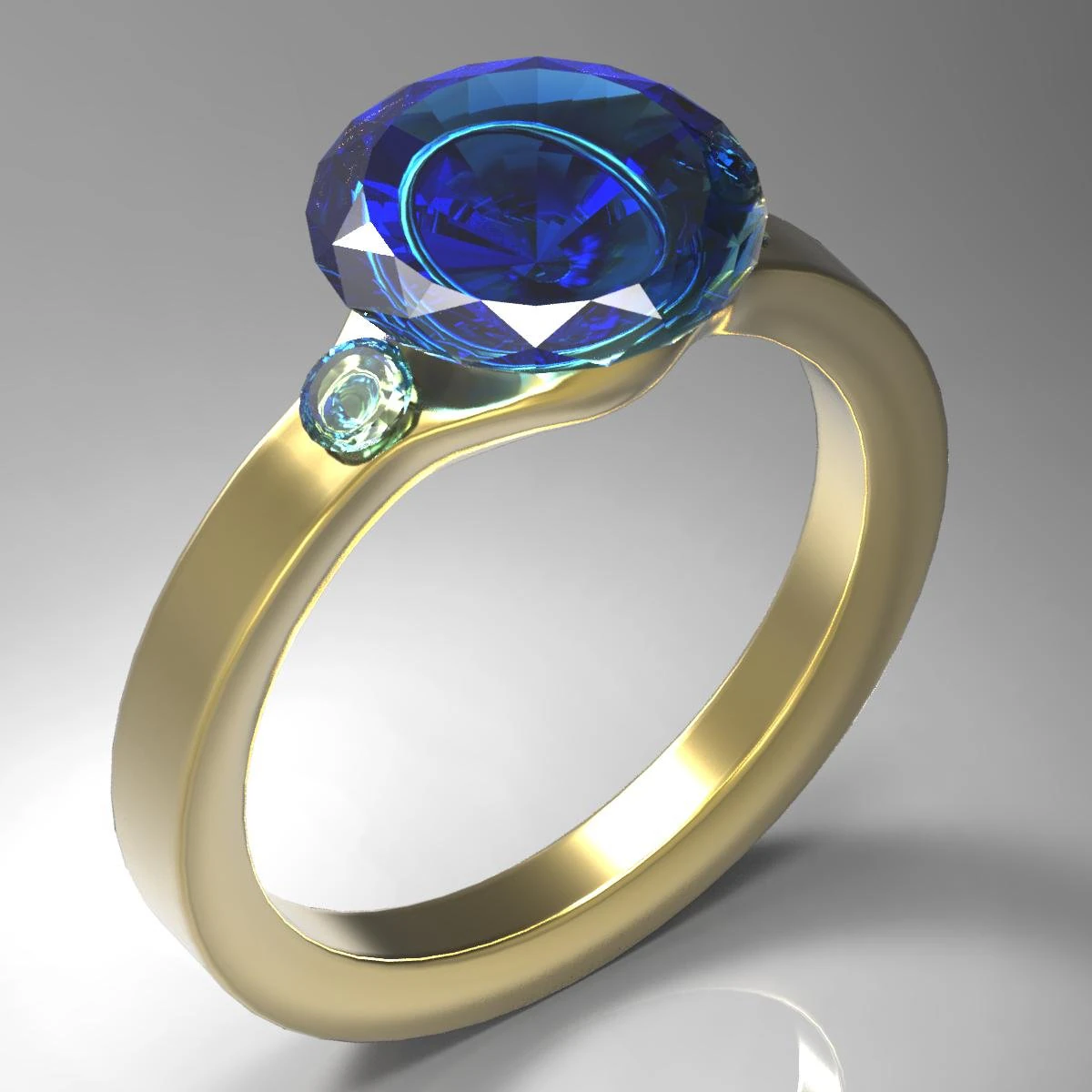 diamond ring 3D Model .c4d .max .obj .3ds .fbx .stl .blend 