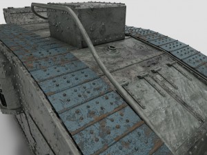mark v british heavy tank ww1 3D 모델
