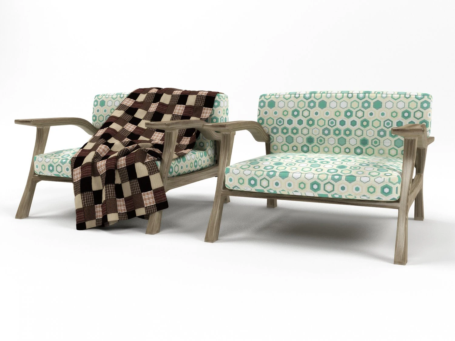 66 armchair 3D Model .c4d .max .obj .3ds .fbx .stl .blend 