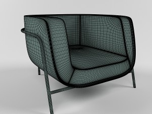 egg armchair 3D Model