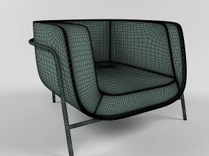egg armchair 3D Model