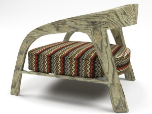 mokha armchair 3Dモデル