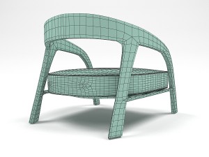 mokha armchair 3Dモデル