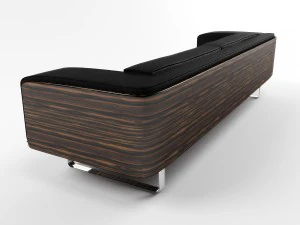cootz leather sofa 3D Model