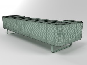 cootz leather sofa 3D Модель