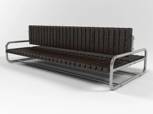 Кранц городская скамейка 3D Модель