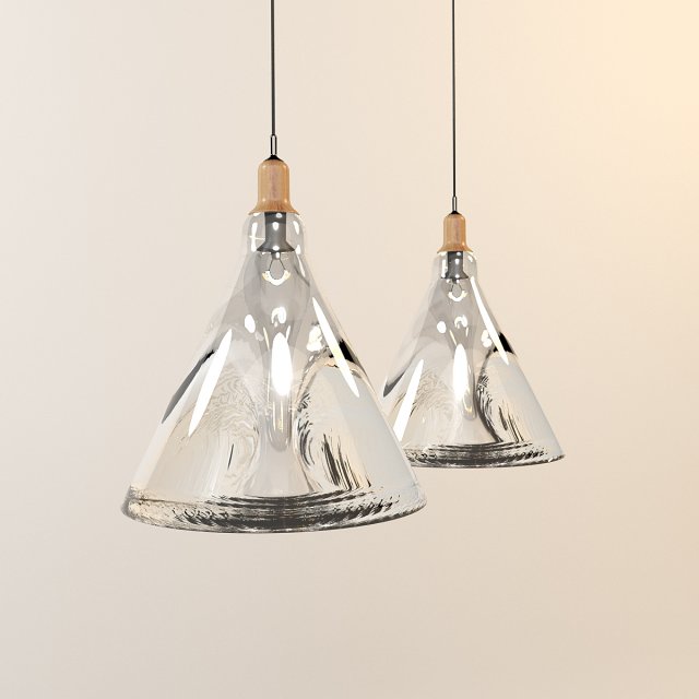 bottle pendant lamp 3D Модель .c4d .max .obj .3ds .fbx .stl .blend