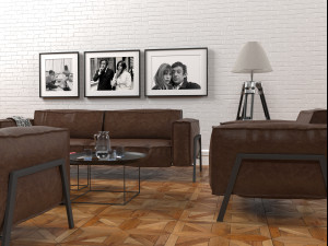 rolf benz furniture set Model 3D