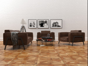 rolf benz furniture set 3D Model
