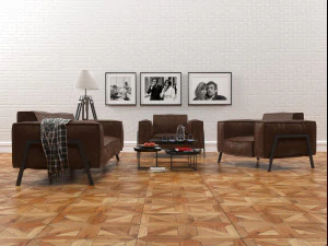 rolf benz furniture set 3D Model