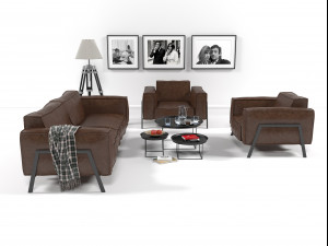 rolf benz furniture set 3D Model