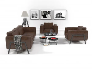 rolf benz furniture set 3D Model