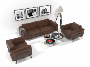 rolf benz furniture set 3D Model