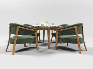 set da pranzo 1011 Modello 3D