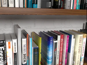 100 libros Modelo 3D