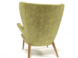 velvet armchair 1211 3D Модель