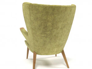 velvet armchair 1211 3D Model