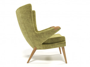velvet armchair 1211 3D Модель