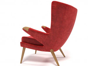 velvet armchair 1211 3D Model