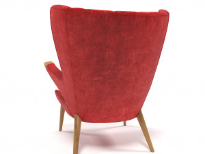 velvet armchair 1211 3D Модель