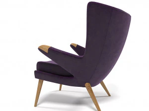 velvet armchair 1211 3D Model
