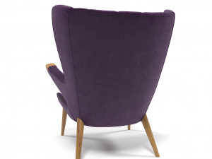 velvet armchair 1211 3D Модель