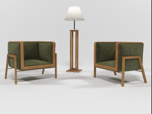 furniture set 1507 3D Model
