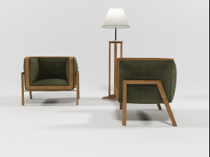 furniture set 1507 3D 模型