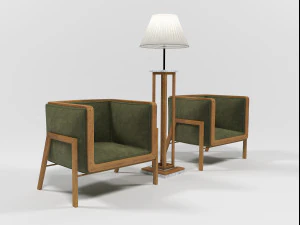 furniture set 1507 3D Model
